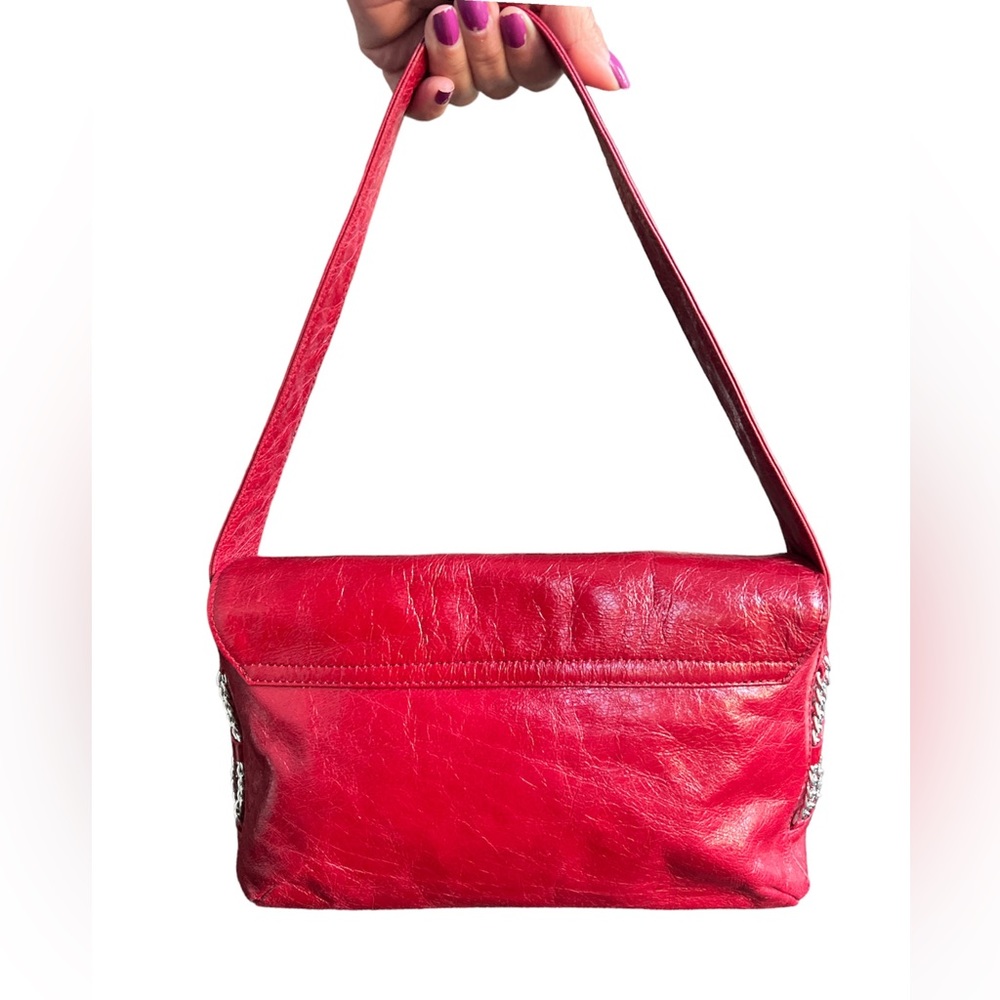 ARCADIA red leather shoulder bag ❤️ - Picture 3 of 9